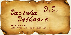 Darinka Dujković vizit kartica